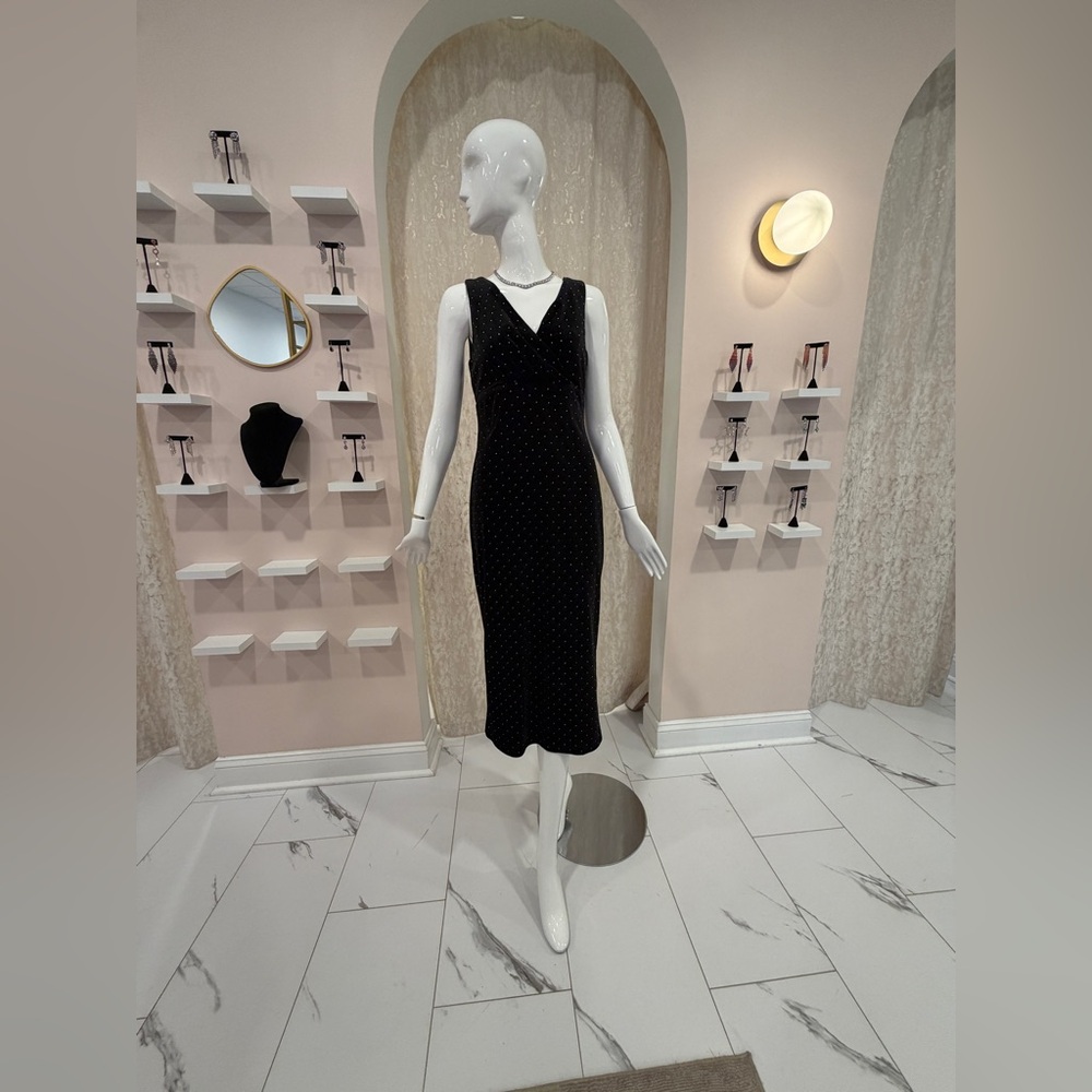 Chic Black Midi Dress Black by bariano